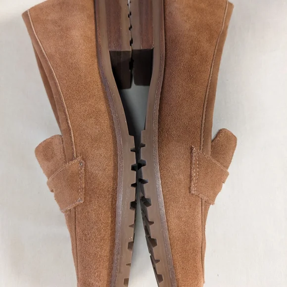 Talbot's Cassidy Brown Suede Loafers with Shearling Lining- Size 7 M - Picture 7 of 13